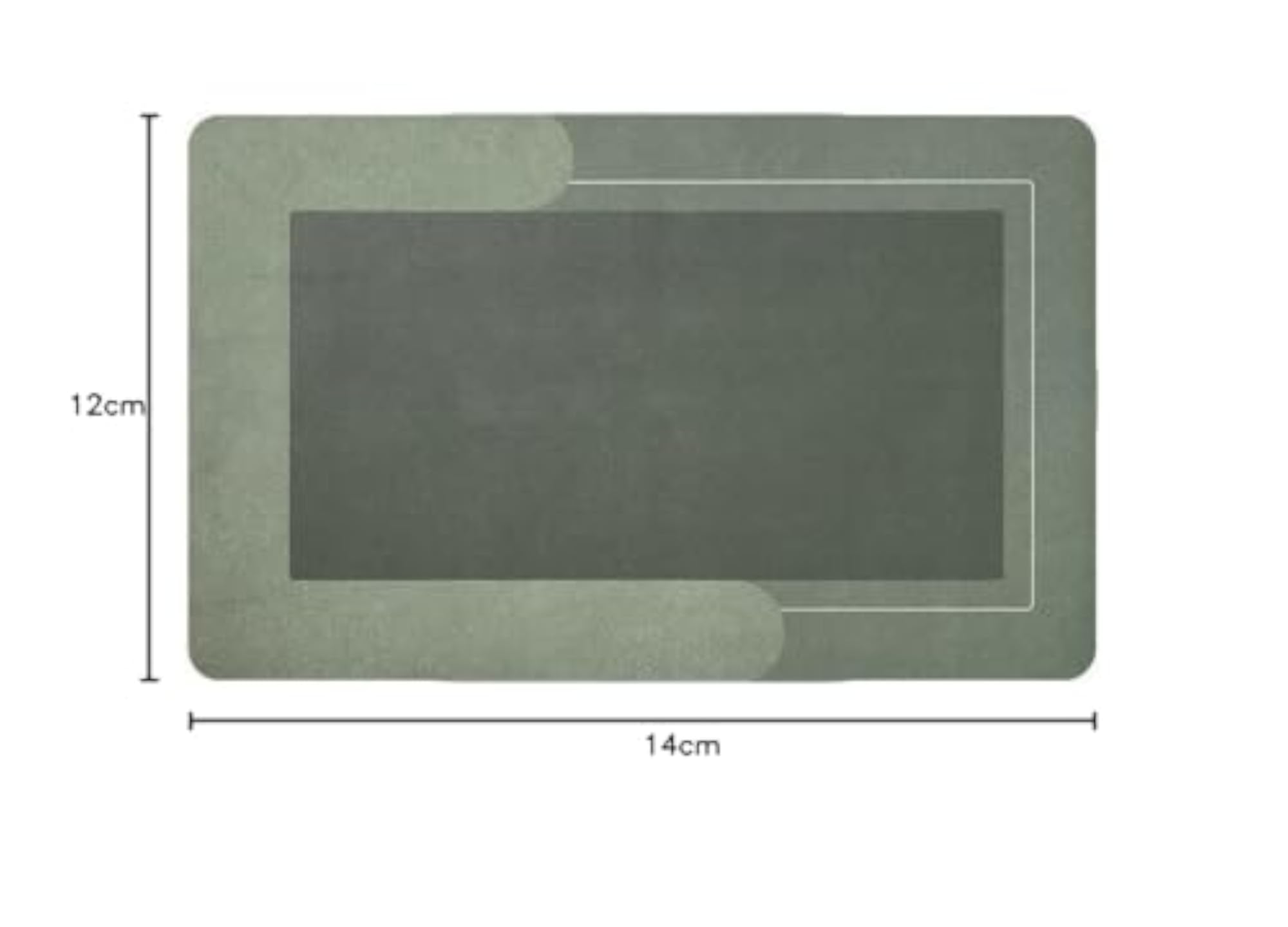 Water Absorbent Quick Drying Floor Mat, Square