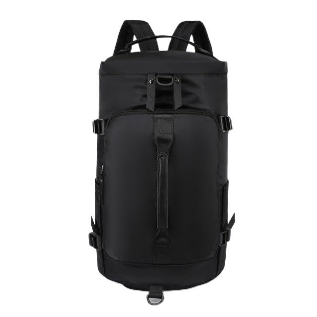 LOKASSGym Bag for Women/Men Yoga Duffel Bag with Shoes Compartment, Black 1