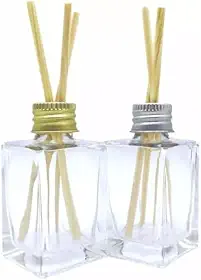 Kit 30 Frascos Difusor Aromatizador Vidro 30ml Com Varetas e Tampa, Lembrancinha Decorativa Para Ambiente(Prata)