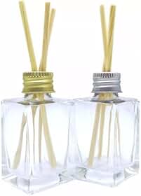 Kit 30 Frascos Difusor Aromatizador Vidro 30ml Com Varetas e Tampa, Lembrancinha Decorativa Para Ambiente(Prata)