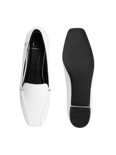 Image of Carlton London Women Stylish Slipon Pump Shoes with Block Heels, Square Toe for Party, Office and Daily Use
