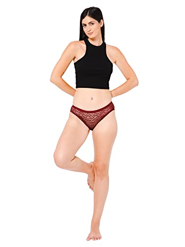 Image of Women Bikini Maroon Panty (Elpmaml1022-P) | ELGANTE ELPMAML1022-P