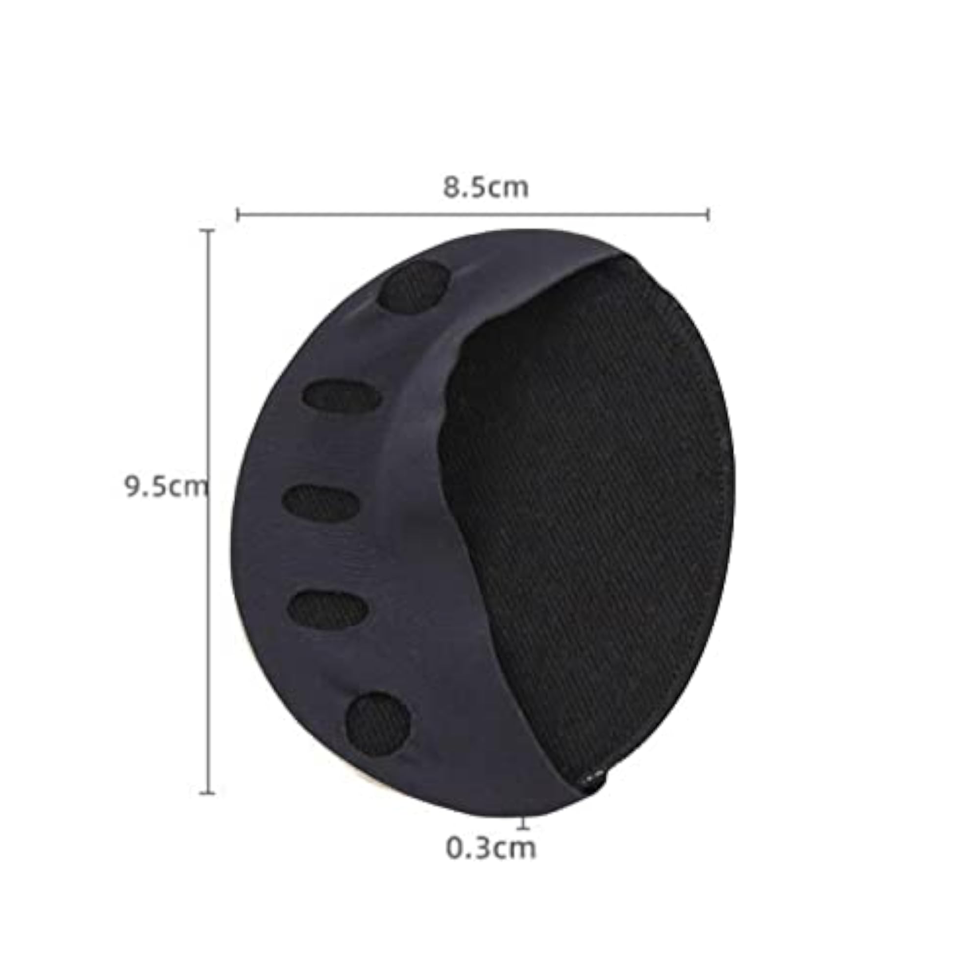 2x Ball of Foot Forefoot Cushion Shoes Protector, Black