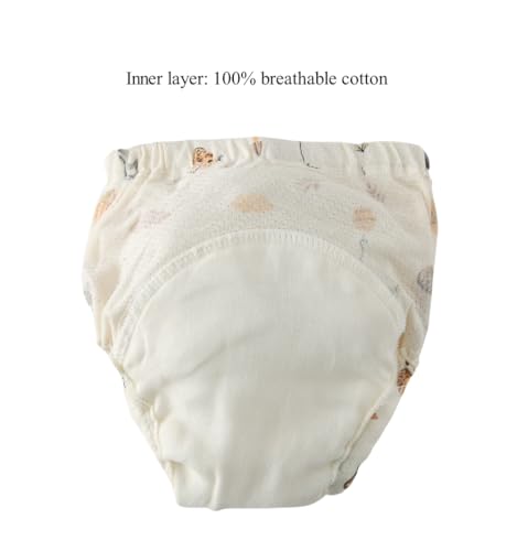 Image of Baby Training Underpants,Soft Cotton Absorbent Potty Training Underwear For Baby Boys And Girls 6 Pack