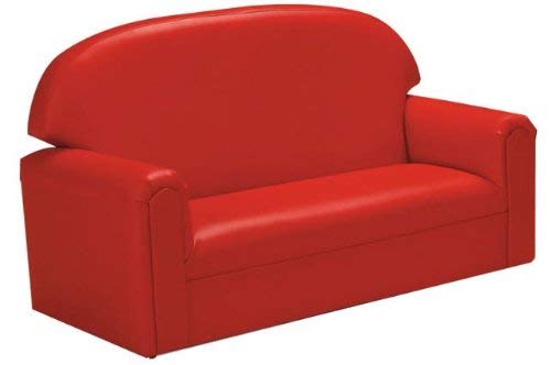 Brand New World Furniture Fivr100 Brand New World Toddler Premium Vinyl Upholstery Sofa, Red #TOP2