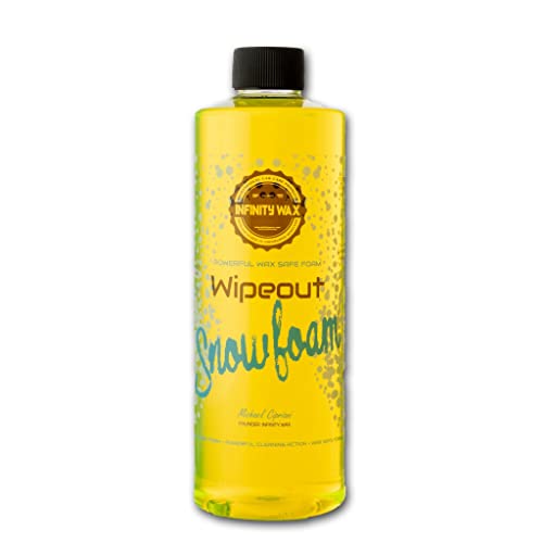 Infinity Wax Wipeout Snowfoam 500ml High-Performance pH Neutral Pre-Wash, Safe for All Finishes, Vinyl Wraps & PPF, Powerful Dirt-Lifting Foam Safe on Wax & Ceramic Coatings