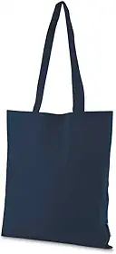 Sacola Ecológica em Algodão Reciclado 140g/m² 42x38cm com Alça Fixa 33cm, Ecobag Reutilizável Resistente para Compras, Mercado, Faculdade, Trabalho e Uso Diário Sustentável