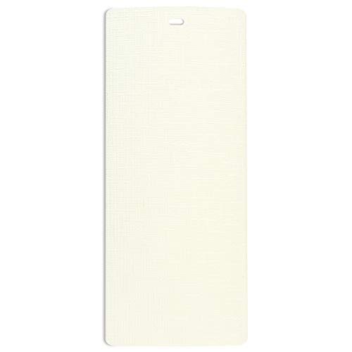 Dalix Lino Vertical Blinds Replacement Slats Off White 82.5" Glass Doors 5 Pack #TOP2