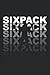Sixpack: Trainingsjournal für das Krafttraining | Notizbuch für Fitness | Bodybuilding und Kraftsport Notizheft | (6x9 Zoll) mit 120 Seiten