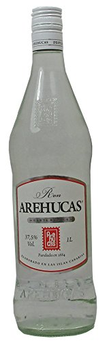 Arehucas Ron Carta Blanca - 3 Paquetes de 1000 ml - Total: 3000 ml