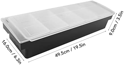 Multi-Grid Spice Storage Box with Lid - 6 Compartment Kitchen Seasoning Organizer for Salt, Pepper, and Spices - Ideal Food Storage Solution for Countertop