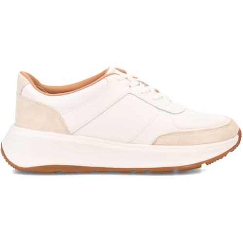 Image of FitFlop Women's F-Mode Leather /Suede Flatform Sneakers