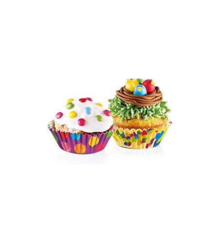 Tescoma Miniature Baking Cups Ø 4 cm, 100 Pcs, for Children Delícia, Assorted, 19 x 9 x 2 cm
