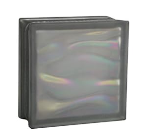 Fuchs Design Glasbaustein AQUA Anthrazit 6 Stück