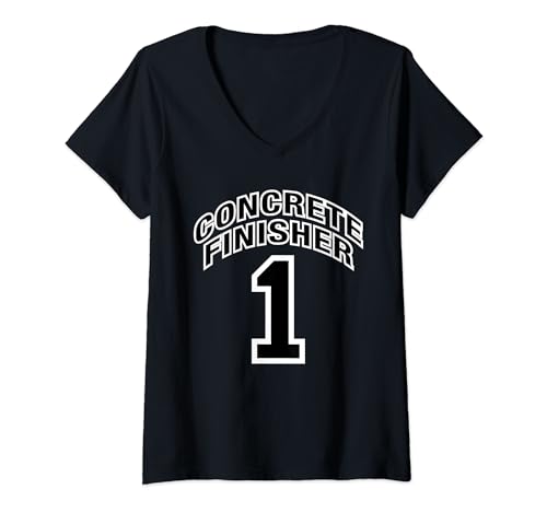 Acabadora de concreto One Funny Camiseta Cuello V
