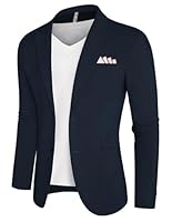 PJ PAUL JONES Herren Freizeit Anzugjacke Sakko Slim Fit Business Sakkos Klassisch Sportlich Anzug Jacke Marineblau S