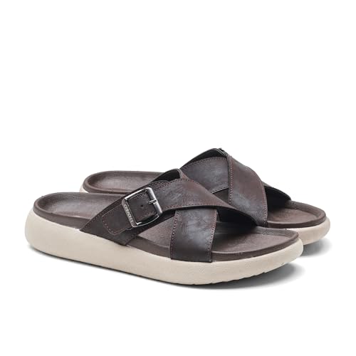 Image of ASIAN MEDISOL-01 OrthoSoft Extra Soft Doctor Slippers for Men | Men's Flip Flop Slippers with Soft Cushion & Arch Support | Broad Strap Casual Slides | Comfortable Daily Wear Footwear