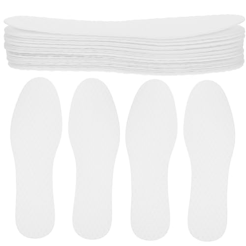 FIXOSHEE 20 Plantillas Desechables Transpirables para Hombre Mujer Plantillas Internas Finas para Zapatos Deportivos y Botas Absorben Sudor y Mejoran Comodidad Diaria