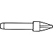 Pace 1121-0518-P5 1/8" Chisel, Thermo-Drive Tip, IR, 3/16S 1/8C, Pkg 5