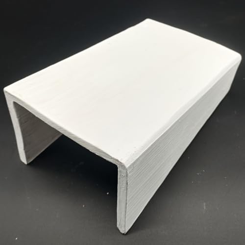 Aplique de pared para colgar CUADRADO BLANCO de barro natural exterior e interior 25x15x11cm