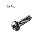 Generic-M2x8mm-Thread-Button-Head-Hex-Socket-Cap-Screw-Bolt-100pcs