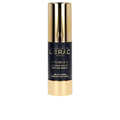 Lierac Premium Anti Aging Eye Contour Cream with Hyaluronic Acid, for All Skin Types, 15 ml (Pack of 1)