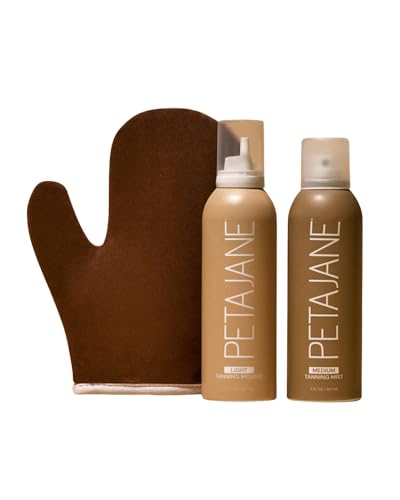 Peta Jane Light Self Tanner Mousse, Applicator Mitt & Medium Mist Bundle