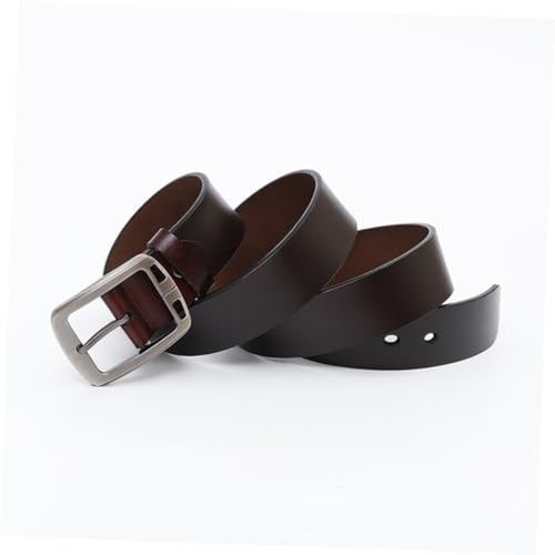 Men Retro Cowhide Leather Belt with Pin Buckle Strap for Jeans and Pants Minimalist Design for Casual Wear4