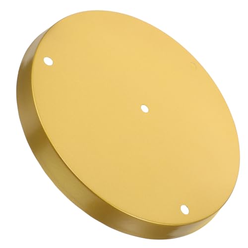 Ciieeo 280mm Ceiling Cover Plate Canopy for Chandelier Sand Gold 3-Hole Ceiling Light Fixture Mounting Bracket DIY Pendant Light Canopy Kit