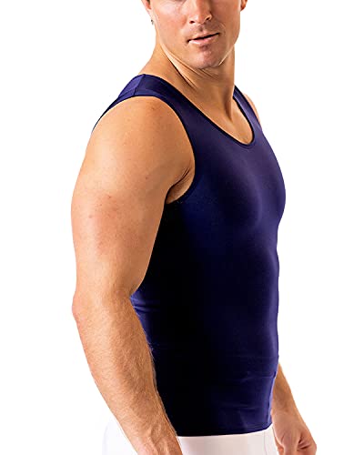 Insta Slim Regata masculina de compressão – regata modeladora corporal emagrecedora muscular – Camis