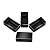 4PCS - 2x4 Wood Post End Cap Leg Cover 1.5”x 3.5“Post caps (1-1/2" x 3-1/2") Rubber Floor Protector 2x4 end caps for Lumber, Black XTPTFABS