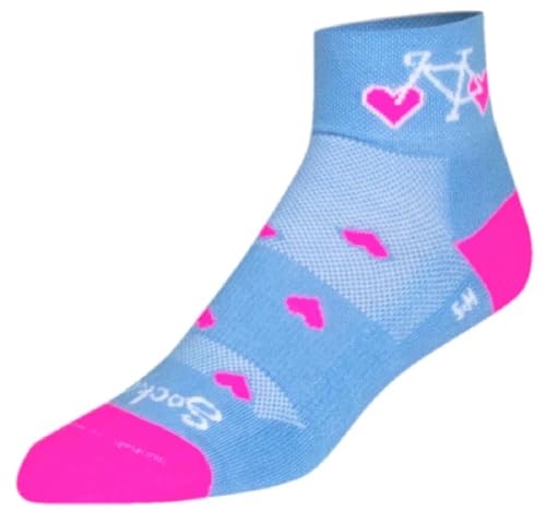 SockGuy Unisex Wheel Luv 2in Ankle Athletic Cycling/Running Socks