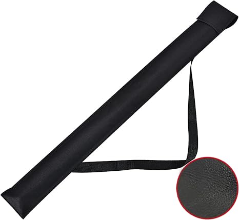 Tiekerbilir Billiard Cue Case Bag - 32" Pool Cue Case - Black Leather