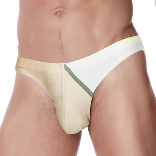 YINYOUYU Mens Briefs Silk Bulge Enhancing Pouch Sexy Low Rise Breathable Stretch Lightweight Underwear