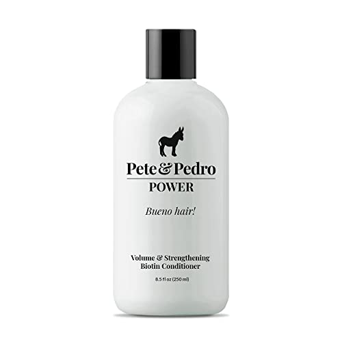 Pete & Pedro Power - Volume & Strengthening Biotin Daily Conditioner For Men With Fine Or Thinning Hair | All Hair Types, Helps Make Hair Fuller, Thicker, & Healthier | As Seen On Shark Tank, 8.5 Oz. #TOP25