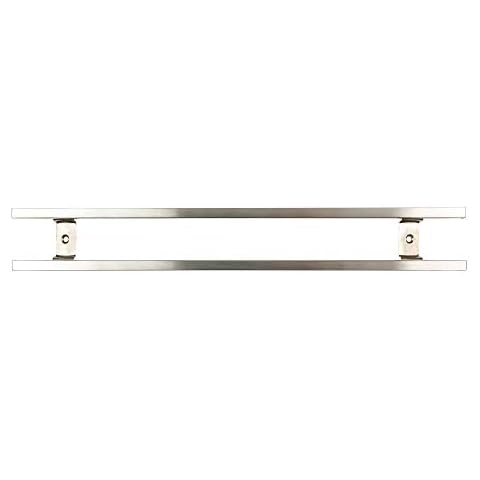 Rockingham Forge MK-450SS 18” Magnetic Stainless Steel Knife Rack with 6 Utensil Hooks and Wall Fixings Cover