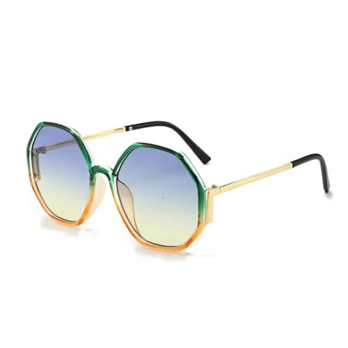 Lunettes de soleil pour femmes monture semi-circulaire look sans fatigue