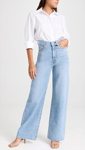 Women's Wide Leg Straight Jeans High Waisted Vintage Stretchy Tummy Control Trendy Recycled Denim Jeans for Women2