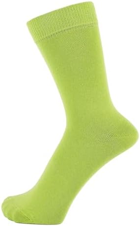 ZAKIRA Combed Cotton Dress Socks, Crew Socks