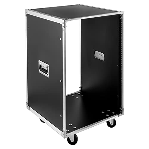 16U Network & Audio Rack with Feet & Wheels