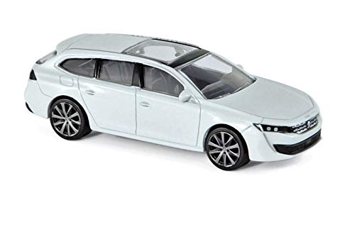 Norev- Peugeot 508 SW 2018-White Voiture Miniature de Collection, 310908, Blanc