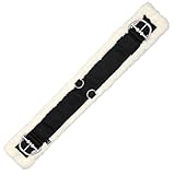 Westerngurt für Pferde, gepolstert mit Fleece, atmungsaktiver Rückengurt für Westernsattel mit Edelstahlschnallen, rutschfestes Nylon-Gurtband, Pony-Pferdegurt, 71,1 cm