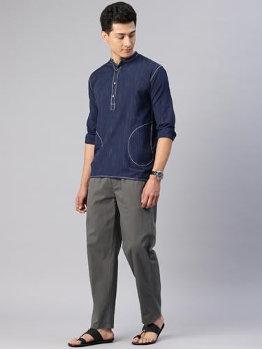 Image of Majestic Man Men Mid Rise Comfort Fit Solid Pure Cotton Casual Style Lounge Pants