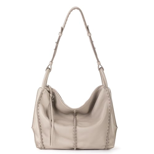 Image of The Sak Los Feliz Hobo Purse - Premium Large Leather Women's Handbag for Everyday & Travel - Durable Purse With Zipper Pocket