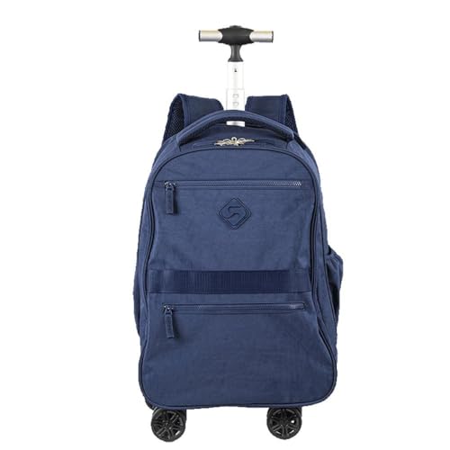 Mochila Carrinho 4 Rodas Duplas Sestini Rolling Crinkle - Azul