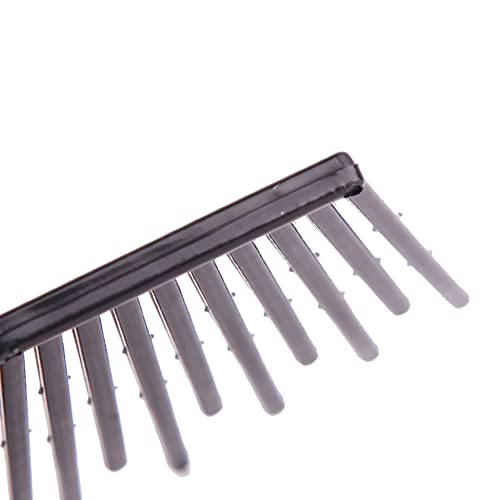 6 pares de peines dobles negros para cabello miniatura 6