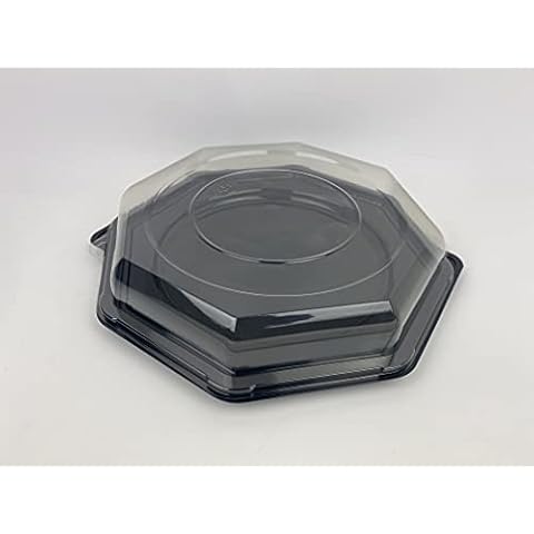 10 x Octagonal Platter Bases & Clear Covers (305mm)(Free P & P on All Products) Cover