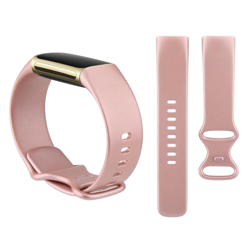 Image of 3 Pack Sport Bands Compatible with Fitbit Charge 6 Bands /Fitbit Charge 5 Bands Women Men, Classic Soft Replacement Straps Wristbands for Fitbit Charge 6 /5 Advanced Fitness & Health Tracker