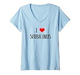Photo Gallery donna amo shiba inus i heart shiba inus dog lover, cucciolo di cane maglietta con collo a v Photo Gallery donna amo shiba inus i heart shiba inus dog lover, cucciolo di cane maglietta con collo a v