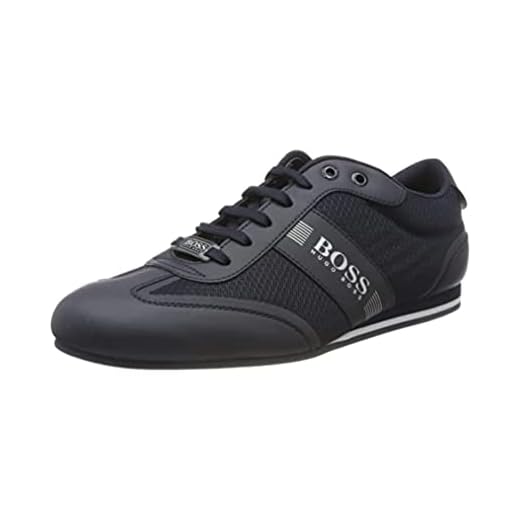Hugo Boss Herr Lighter_Lowp_mxme Low-Top Sneakers, Vit, 42 EU